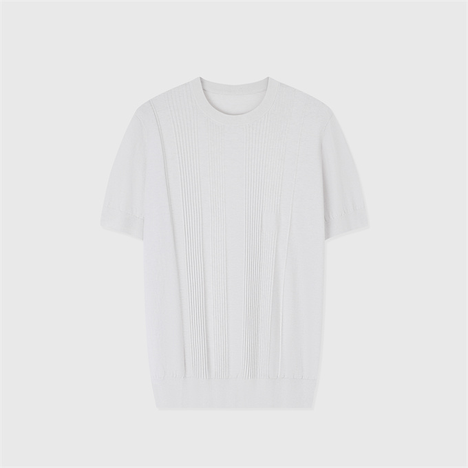 hermes vibration crew neck short sleeve knit sweater
